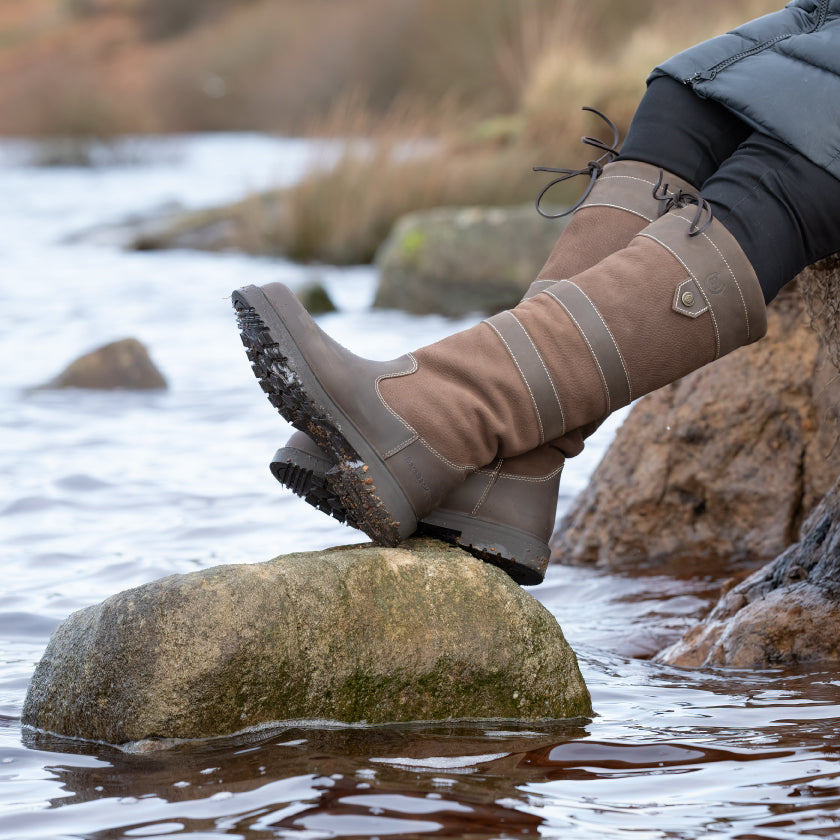 Dakota Waterproof Country Boots - Brown - Standard Calf and Wide Calf