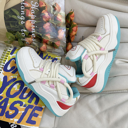 National Trendy Couple Casual White Shoes Sports Men