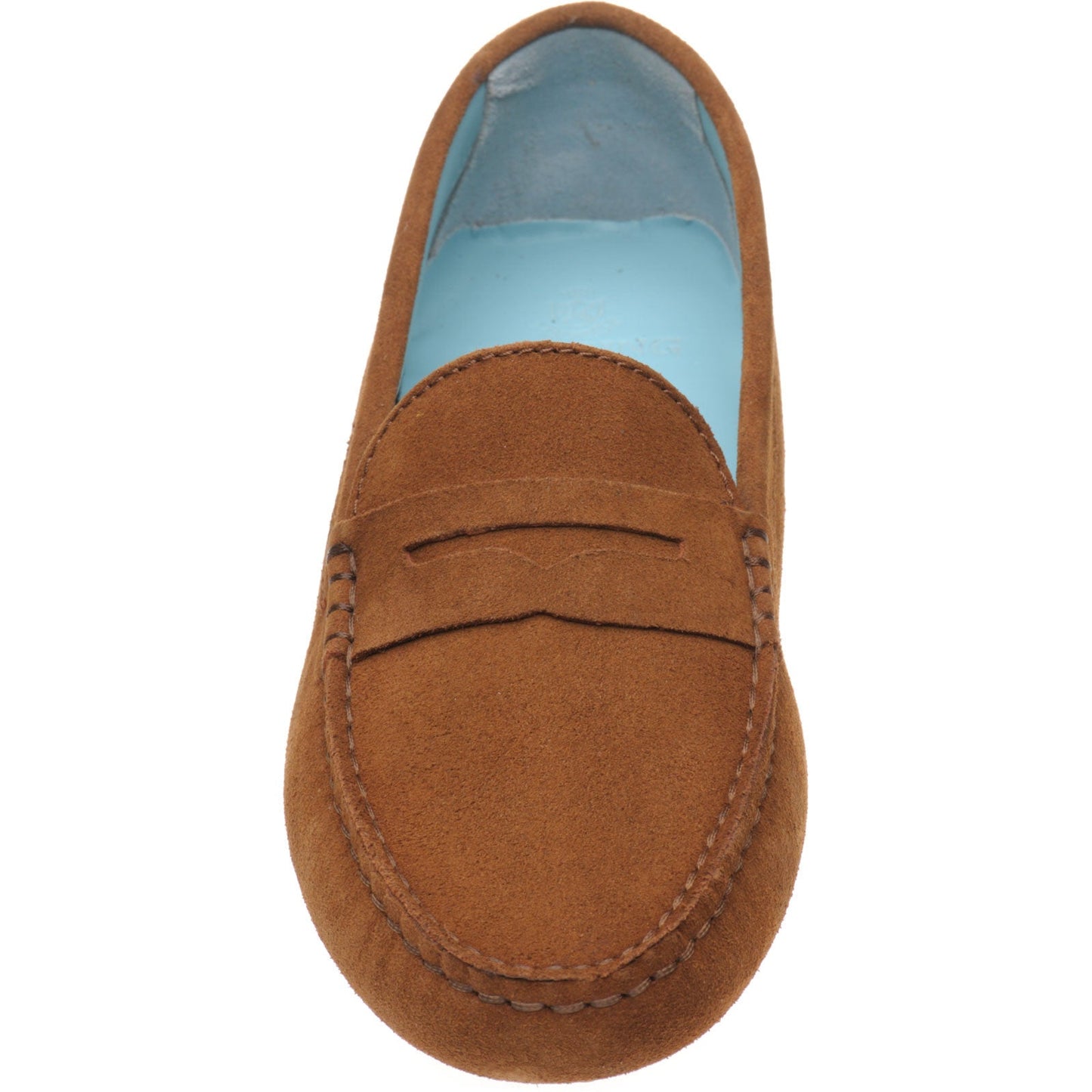 Herring Louisa ladies rubber-soled driving moccasins in cognac suede
