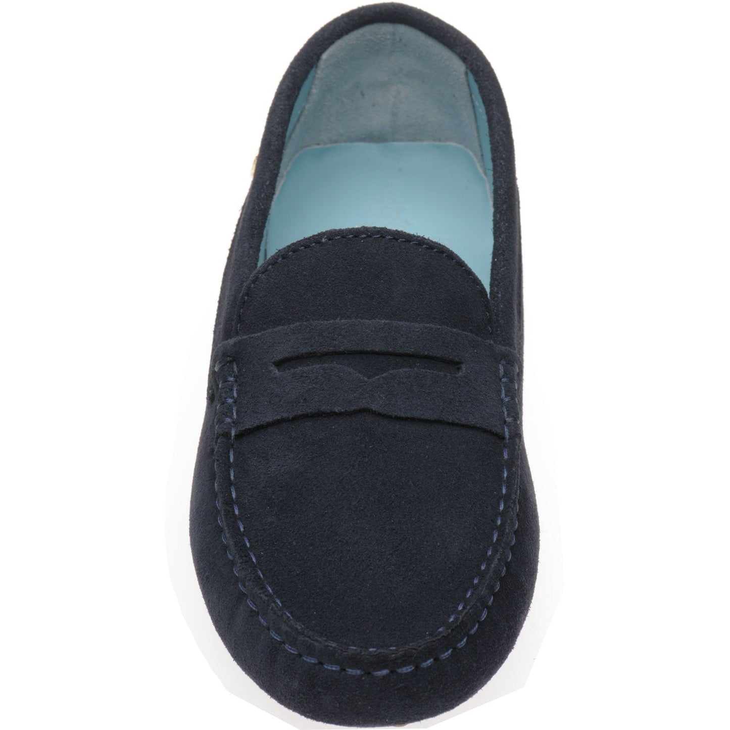 Herring Louisa ladies rubber-soled driving moccasins in navy suede