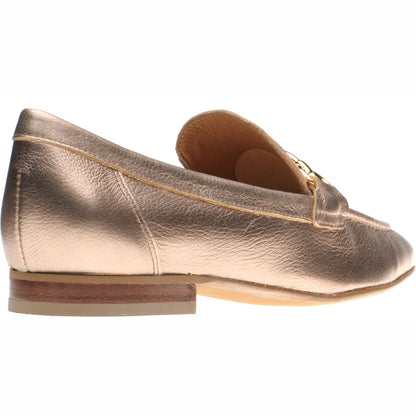 Herring Scarlette ladies rubber-soled loafers in gold