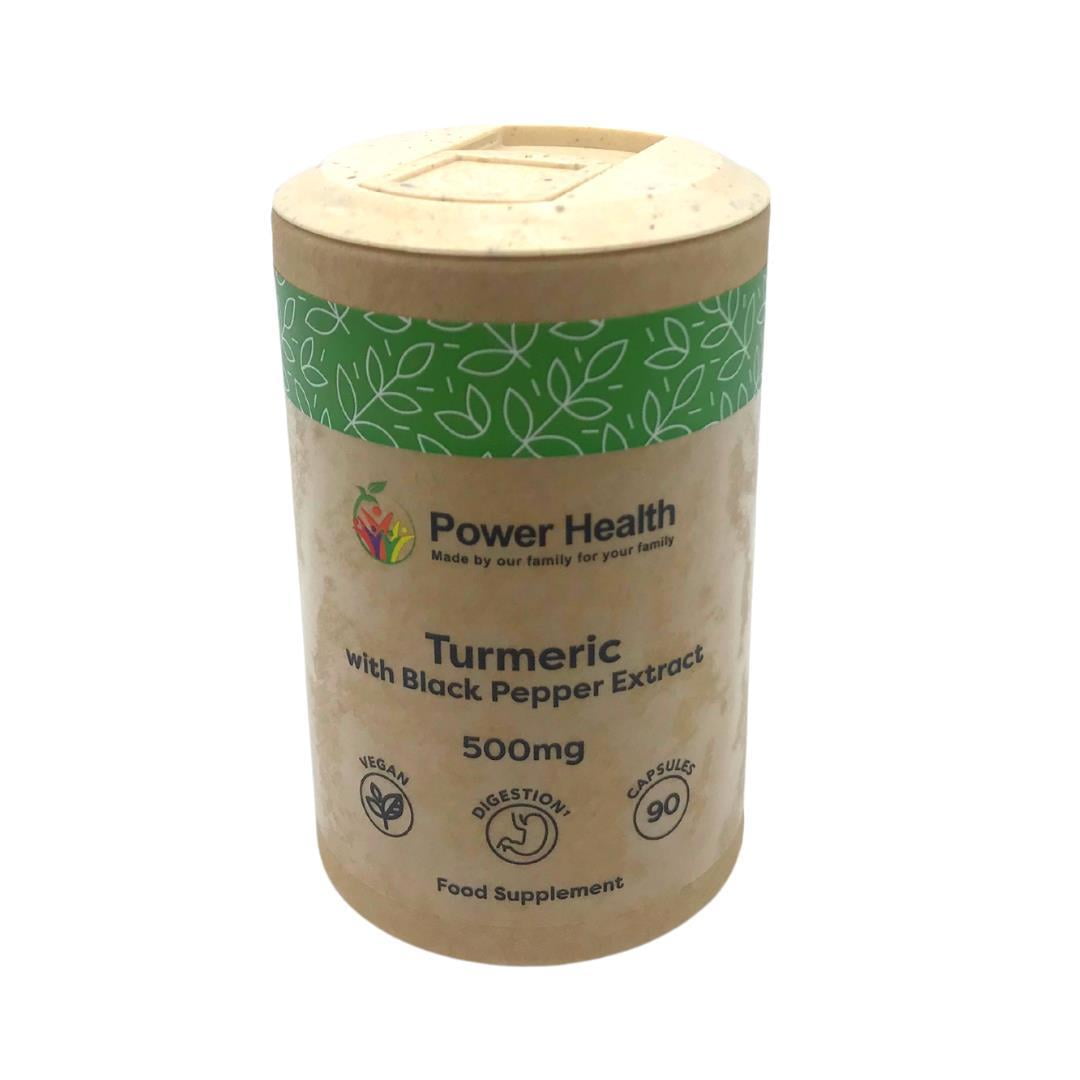 Power Health Turmeric 500mg with Black Pepper 90 capsules