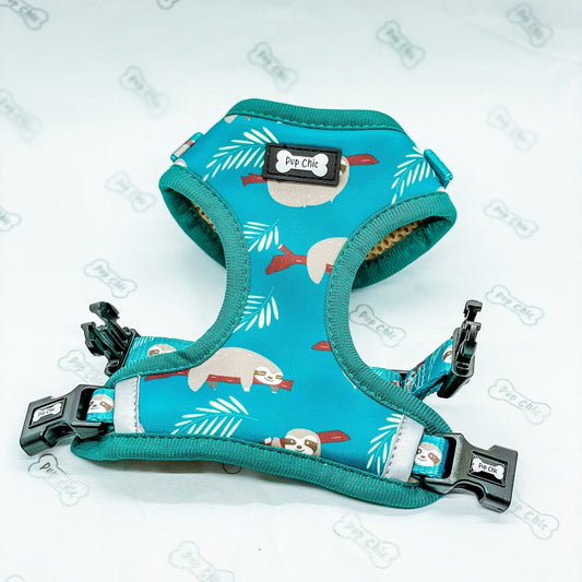 Lazy Sloth Puppy Harness – XXS Size for Tiny Breeds 🦥💚