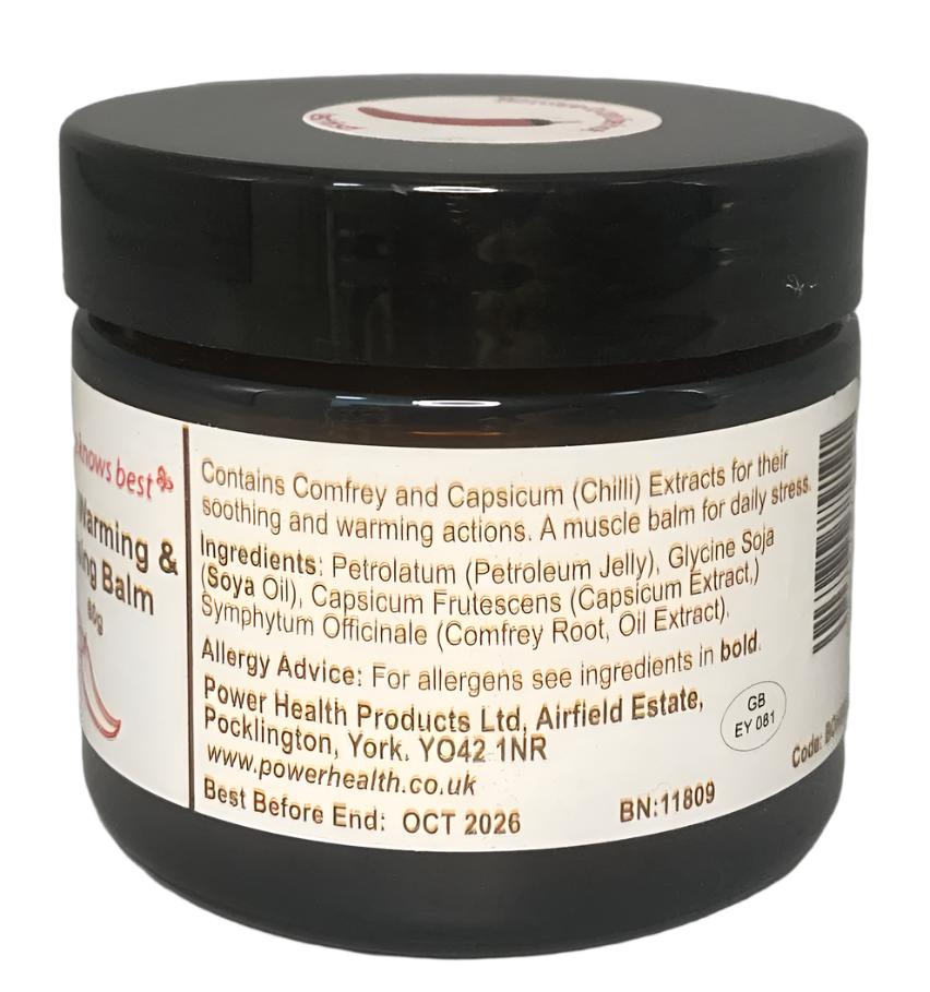 Power Health Chilli Muscle Rub Balm Warming & Easing 60g
