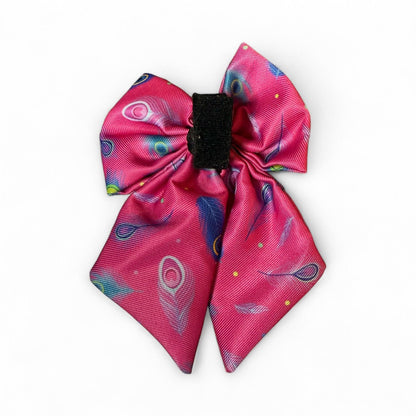 Peacock Power Sailor Bow – Bold, Beautiful & Pretty in Pink