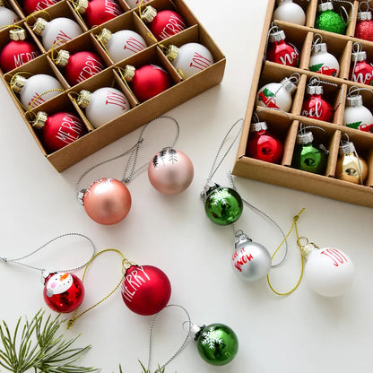 New Christmas Decoration Christmas Glass Ball Pendant Christmas Tree Decoration Painted Ball Pendant Scene Layout