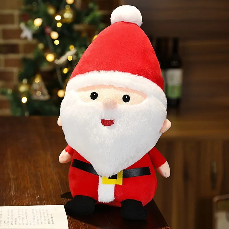 Christmas Decorative Cushion Santa Claus Toy Apple Peaceful Fruit Christmas wreath Cushion Gingerbread Man Cartoon Style