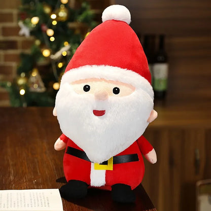 Christmas Decorative Cushion Santa Claus Toy Apple Peaceful Fruit Christmas wreath Cushion Gingerbread Man Cartoon Style