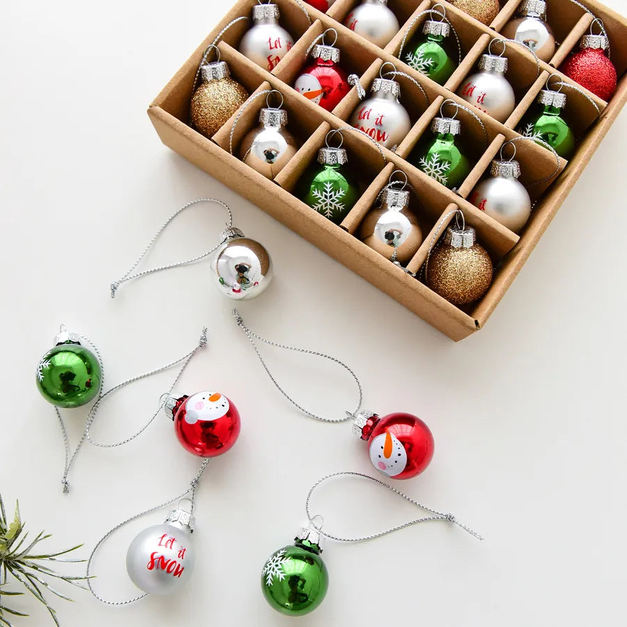 New Christmas Decoration Christmas Glass Ball Pendant Christmas Tree Decoration Painted Ball Pendant Scene Layout