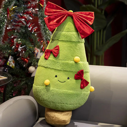 Christmas Decorative Cushion Santa Claus Toy Apple Peaceful Fruit Christmas wreath Cushion Gingerbread Man Cartoon Style