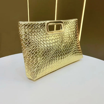 Fashionable Women's Handbag New Luxury Clutch Bag Shoulder Crossbody Bag Elegant Evening Bag Snake Skin Pattern Chain Element