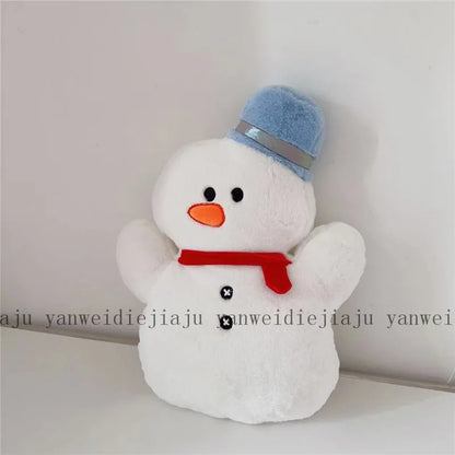 Christmas Decorative Cushion Santa Claus Toy Apple Peaceful Fruit Christmas wreath Cushion Gingerbread Man Cartoon Style