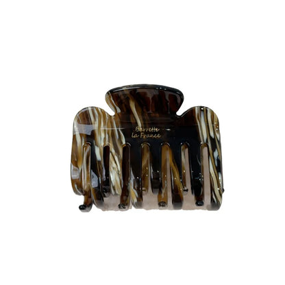New Style Gold Label Letter Simple Acetate Square Hair Clip Women's Half Updo Medium Size Shark Clip Hair Accessories
