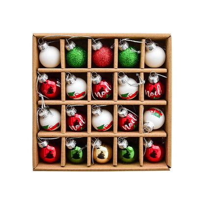 New Christmas Decoration Christmas Glass Ball Pendant Christmas Tree Decoration Painted Ball Pendant Scene Layout