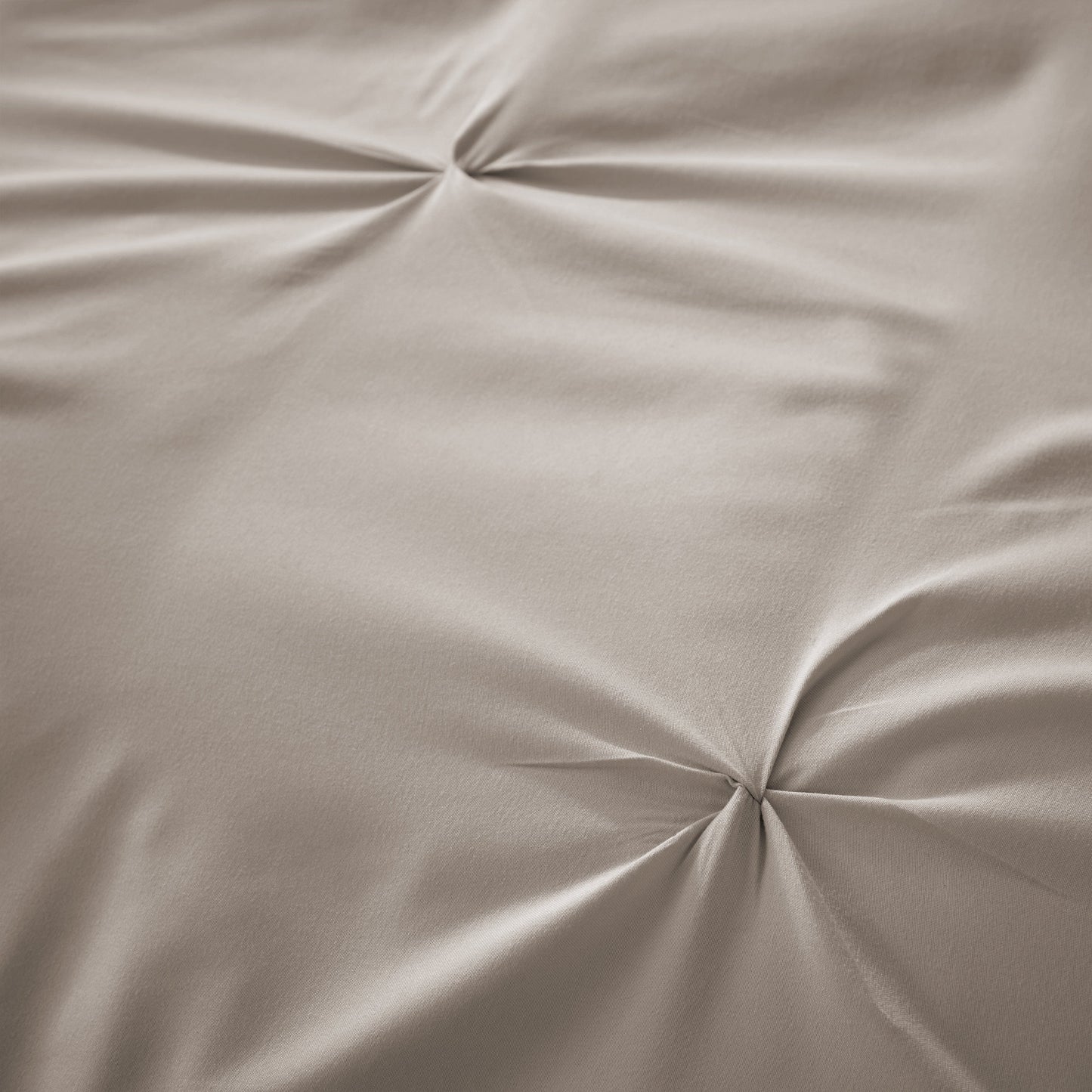 Pintuck Natural Microfibre Duvet Cover Set with Pillowcases Soft Breathable Easy Care Bedding Set Quilt Cover by OLIVIA ROCCO