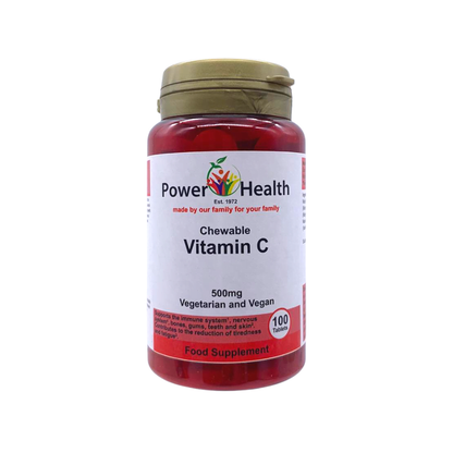 Power Health Vitamin C 500mg Orange with Betacarotene Chewable  100 tablets