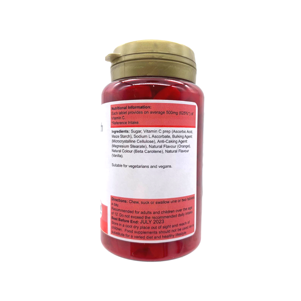 Power Health Vitamin C 500mg Orange with Betacarotene Chewable  100 tablets
