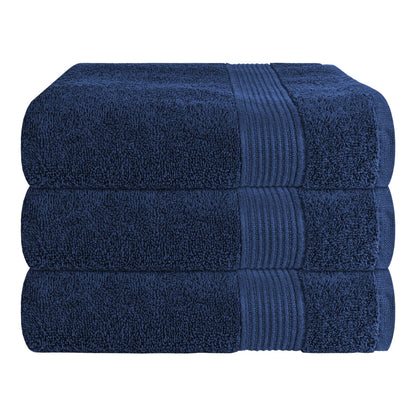 Rhodes Towel Royal Blue 100% Cotton Hotel Quality Soft Super Absorbent Hand Bath Towels, Sheets & Face Cloths by OLIVIA ROCCO