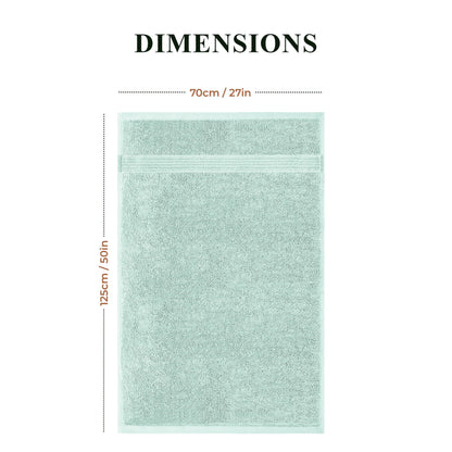 Rhodes Towel Seafoam 100% Cotton Hotel Quality Soft Super Absorbent Hand Bath Towels, Sheets & Face Cloths by OLIVIA ROCCO
