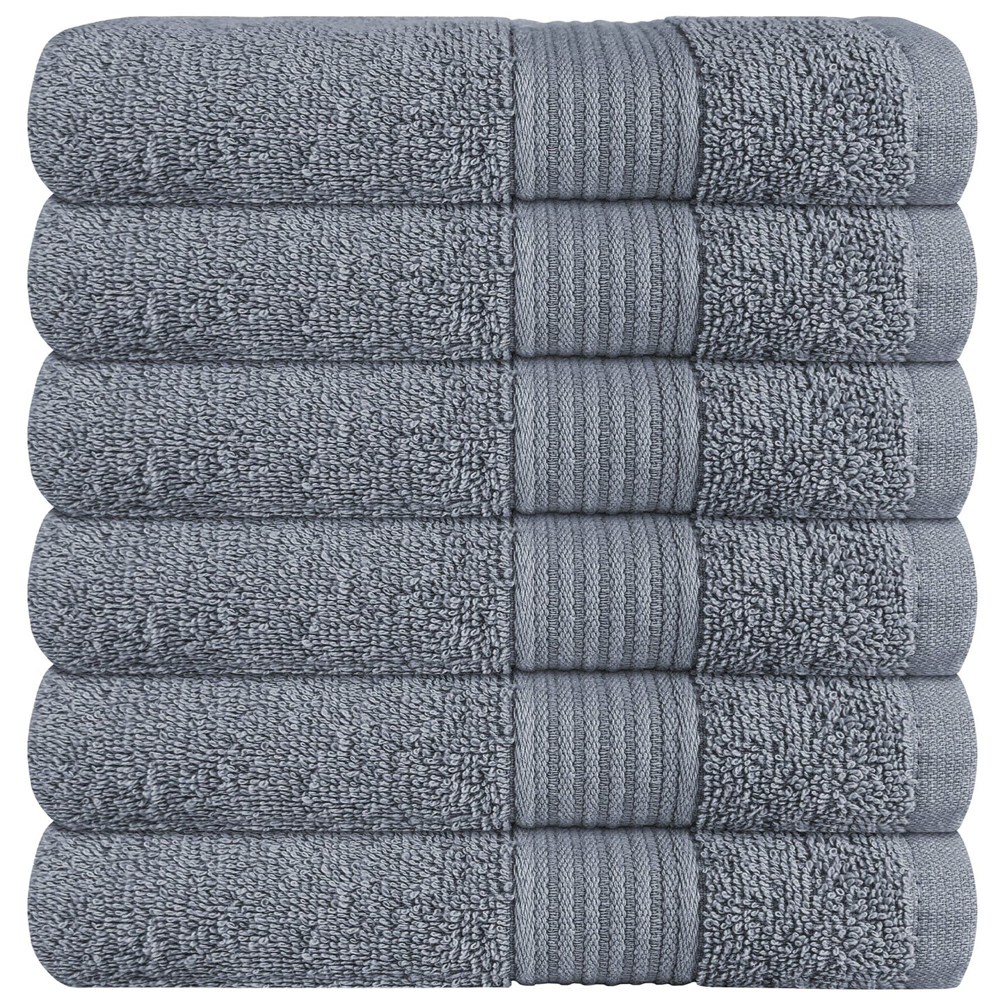 Rhodes Towel Silver 100% Cotton Hotel Quality Soft Super Absorbent Hand Bath Towels, Sheets & Face Cloths by OLIVIA ROCCO