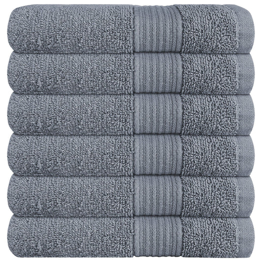 Rhodes Towel Silver 100% Cotton Hotel Quality Soft Super Absorbent Hand Bath Towels, Sheets & Face Cloths by OLIVIA ROCCO