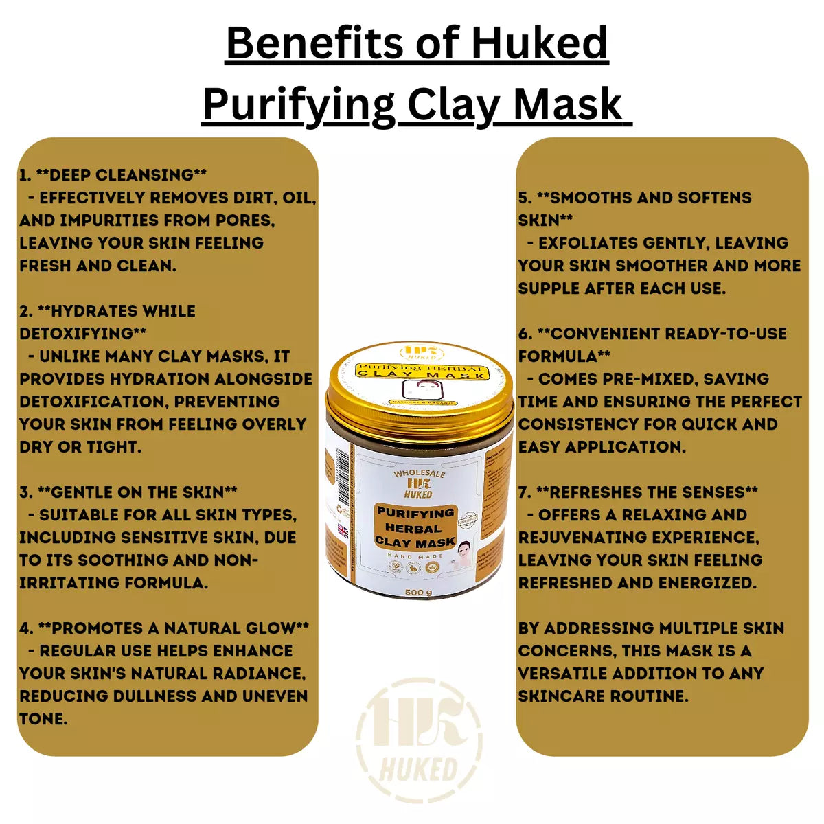 Purifying Clay Mask 500g - Detoxifying