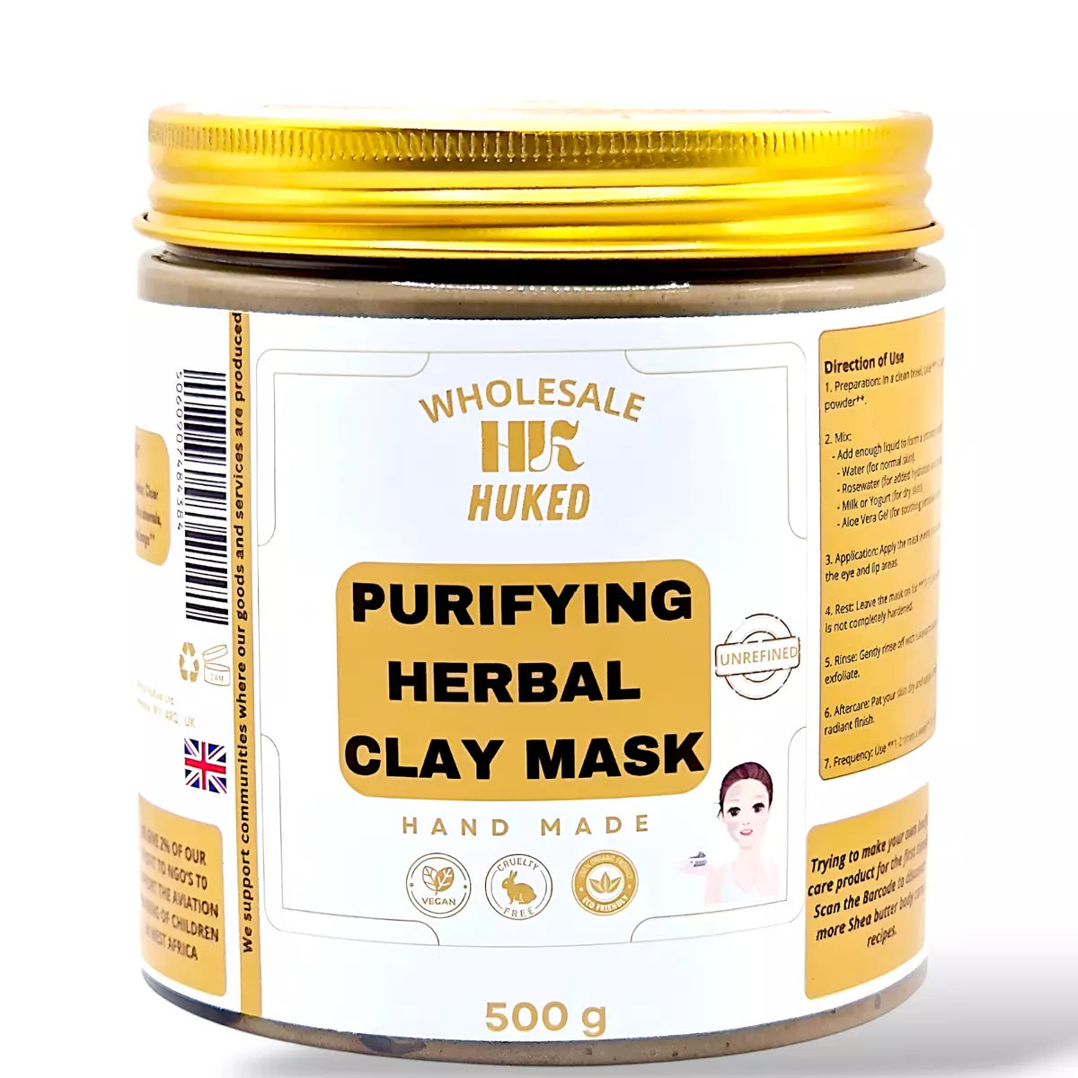 Purifying Clay Mask 500g - Detoxifying