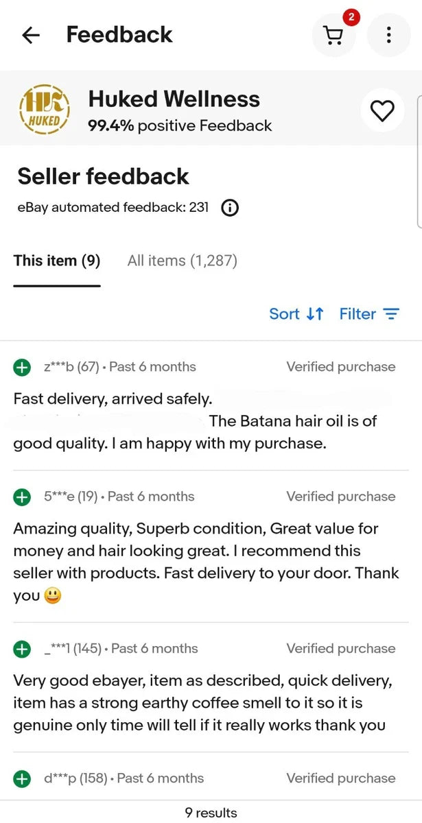 Authentic Batana Oil 60ml - Hair Growth