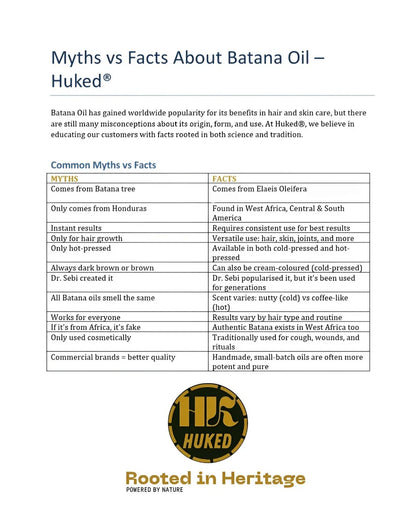 Authentic Batana Oil 60ml - Hair Growth