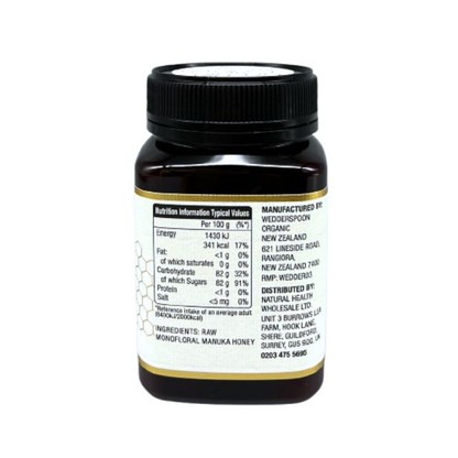 Wedderspoon Raw Manuka Honey 850 MGO (500g) – Pure New Zealand